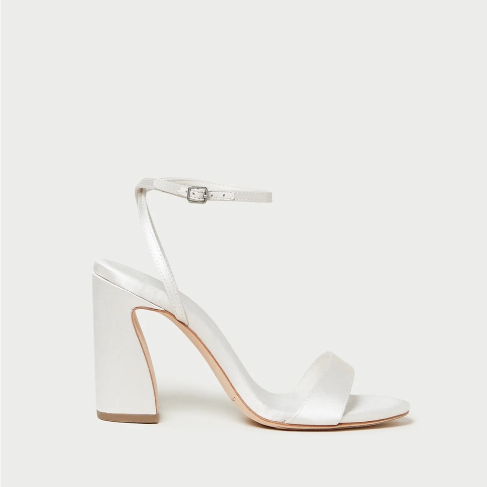 Loeffler Randall Malia Cream Curved-Heel Sandal